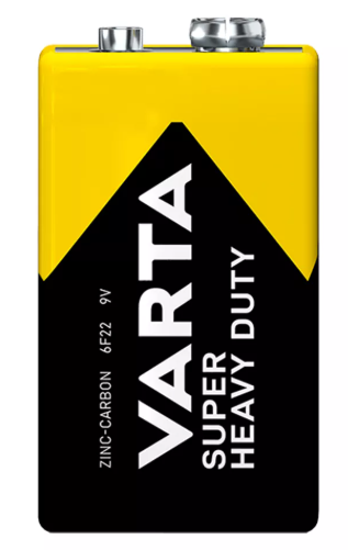VARTA 9V Zinc-Carbon Battery Super Heavy Duty